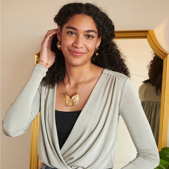 Sculptural Scroll Necklace - Picture 2 of 6